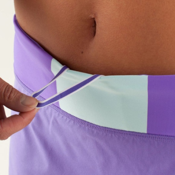 Lululemon Run: Pace Setter Skirt 
Power Purple Bold Stripe Size 10 skort golf - Picture 3 of 14